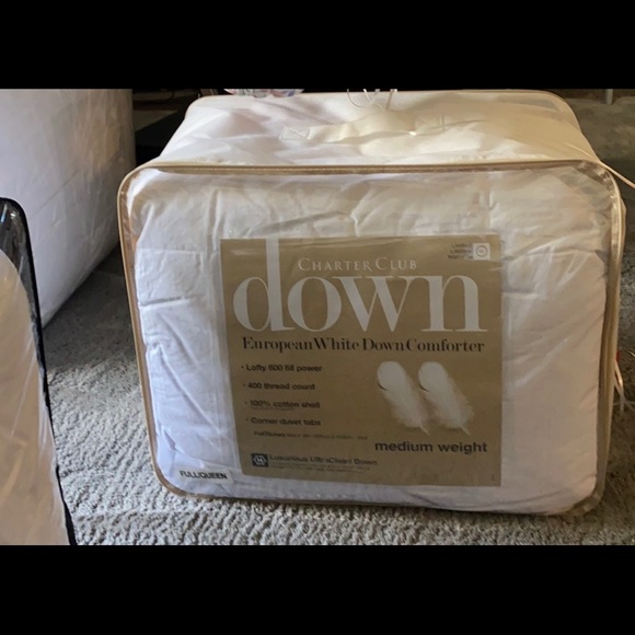- - Charter Club down comforter medium weight